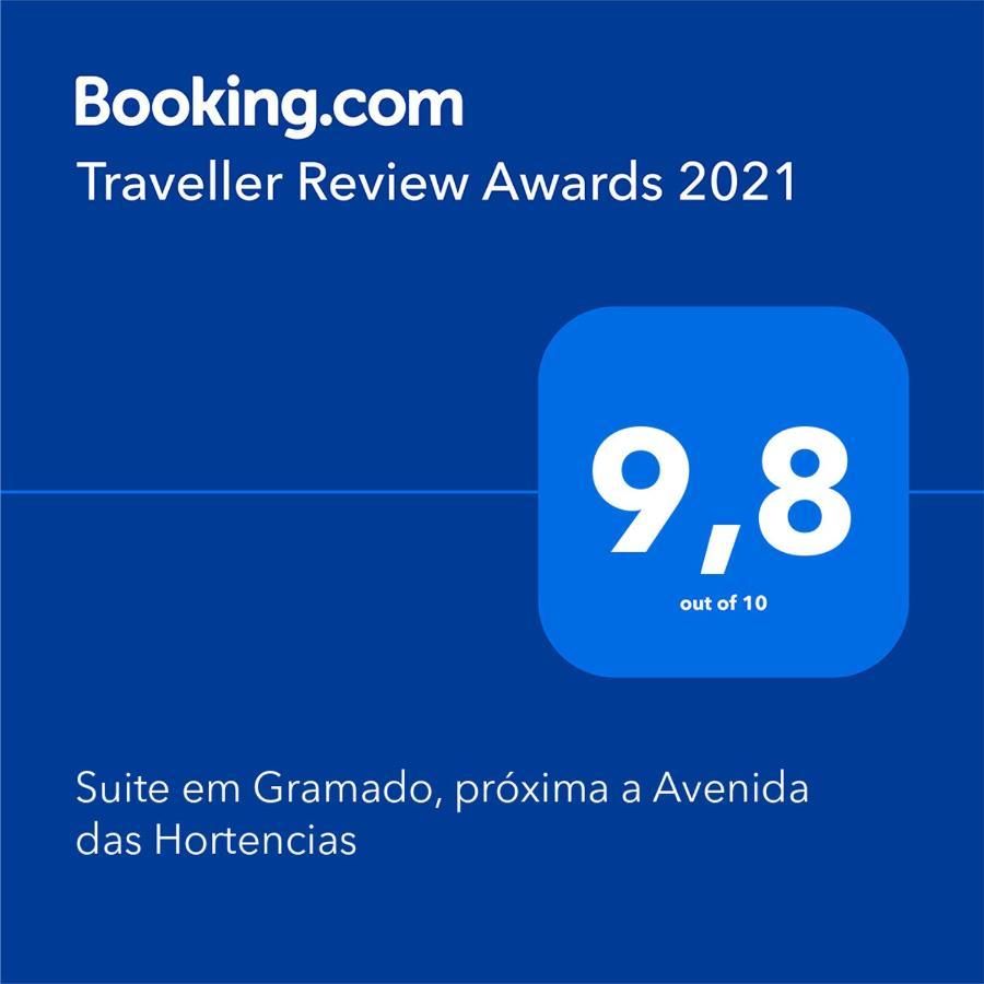 Suite Em Gramado, Proxima A Avenida Das Hortencias Bagian luar foto