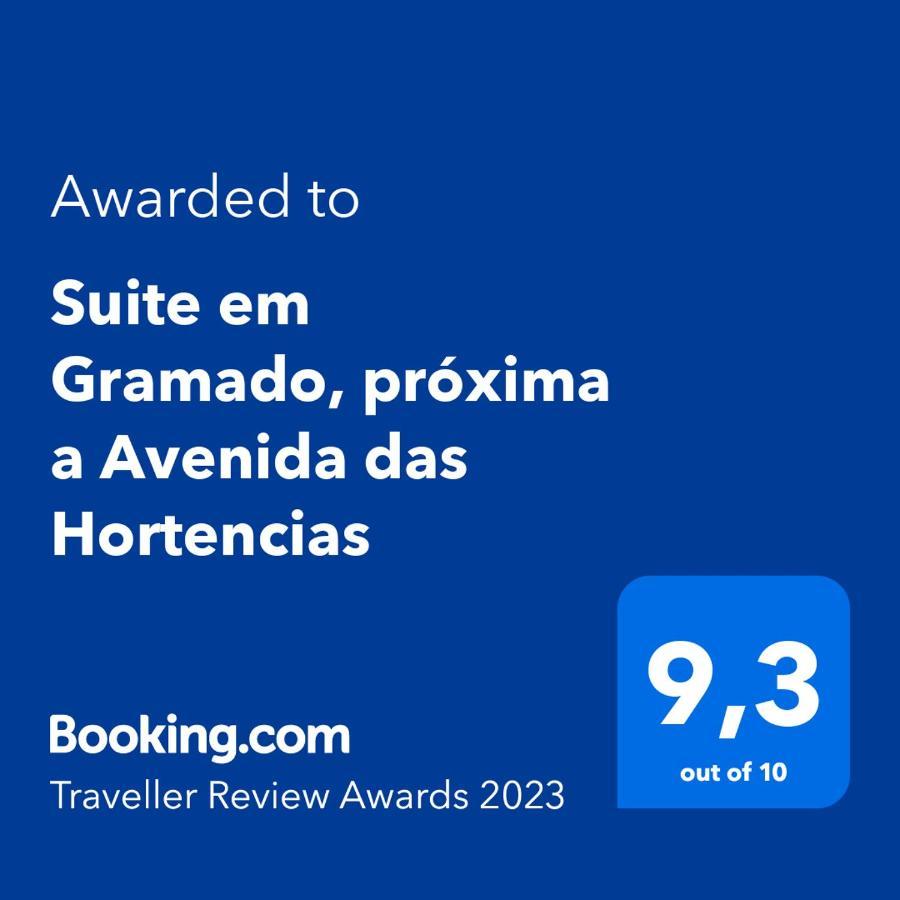 Suite Em Gramado, Proxima A Avenida Das Hortencias Bagian luar foto